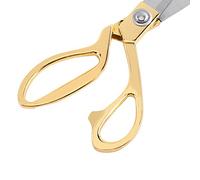 Akozon Tijeras de Costura de Sastre de Acero Inoxidable con de Color dorado: Cuchillas Afiladas para la Sastrería, la Confección y el Bordado