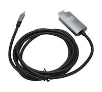 Akozon Tipo C, Enchufe y Reproduce el Cable HD de 30Hz para el Monitor de TV Gris Negro CTO HDMultimedia Interfaz Multimedia Soporte 4K