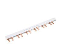 Akozon Tipo de Pin Tipo de Cobre Bobar 63A 2P 12 Way, PVC Aislado para el Cuadro de Distribución del Interruptor de Circuito 230-415V, Buena Conductividad, Alta Capacidad de Corriente
