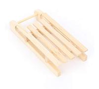 Akozon Título: 1:12 Modelo de Trineo de Madera en Miniatura - Accesorio de Casa de Muñecas Realista para Decoración Navideña y Juego Imaginativo (Modelo Simple)
