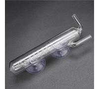 Akozon Título: Contador de Burbujas de Acuario de Vidrio Cristalino de Alto Transparente - Calibre de Burbujas de CO2 Externo para Peces - Observación e Instalación Fácil con Taza de Succión