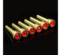 Akozon Título del Artículo 6 uds. Pasadores de Puente de Guitarra de Latón Azul con Puntos de Cristal, Accesorios Acústicos, Piezas de Palabras Clave, Juego de Pasadores de Decoración, Accesorios