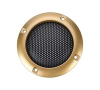 Akozon Tlexd07452 01 Cubierta de Malla de Acero Decorativa de 2 Pulgadas para Altavoces de Coche Protectora contra Roturas en Elegante Acabado Negro (GOLD)