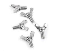 Akozon Tornillo de mariposa de acero Tuerca mariposa DIN316 M6 de acero inoxidable 304 con tornillos de mano (M6*30mm)