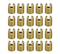 Akozon Tornillo Inserto Inserciones de Rosca Autorroscantes, 20Pcs 302 Tornillo de acero al carbono Reparación de accesorios(Inner M6*1.0 Outer M9*1.0)
