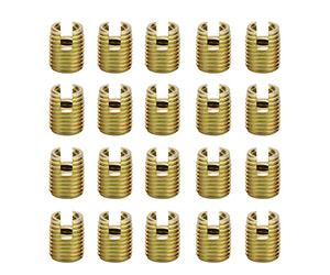 Akozon Tornillo Inserto Inserciones de Rosca Autorroscantes, 20Pcs 302 Tornillo de acero al carbono Reparación de accesorios( Inner M2*0.4 Outer M4.5 * 0.5)