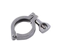 Akozon Tri-Clamp 1.5, Clamp Abrazadera Sanitaria de Acero de Acero Inoxidable, Resistente a Alta Temperatura y PresióN, ConexióN Segura, para la Conexión de Tubería y Tubería Entre la Broca