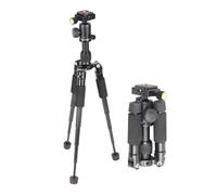 Akozon Trípode Compacto de Aleación de Aluminio con Trípode de Escritorio con Cabezal Esférico para DSLR, Fotografía Macro para Disparos en ángulo bajo