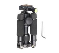 Akozon Trípode de Aleación de Aluminio, Minikit Compacto de Escritorio, Cabezal Esférico, Cámara DSLR, Mesa, Selfie, Fotografía Macro, DV, Accesorios Digitales de ángulo bajo