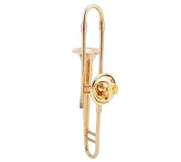 Akozon Trombón Cornet Broche, estatua de fénix de latón de alta dureza bueno brillante broche de las mujeres Set Musical Pin Pinos