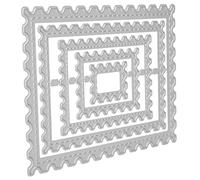 Akozon Troquel de Corte Artesanal con Forma de Marco de Sello, Troquel de Acero Al Carbono para álbumes de Recortes y Estampación, Fabricación de álbumes y Tarjetas Decorativas - Artes, Manualidades