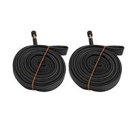 Akozon Tubos de Bicicleta 700x23C, Válvula de 48mm para Carretera | Rubber construction, road tire replacement, puncture design, compatible with standard rims