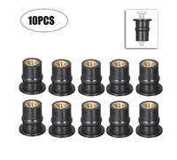 Akozon Tuercas de Pozo de Goma M5 Tuerca de Eje de Parabrisas Métrico de 5 Mm