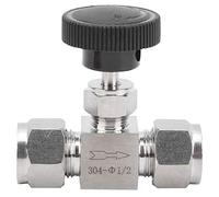 Akozon Válvula de Aguja de Alta Presión Agua Gas Líquido - Válvula de Acero Inoxidable 304 Control de 2 Vías, Industrial y Científico/Hidráulica, Neumática y Plomería/Accesorios / / Aguja (Ф1/2)