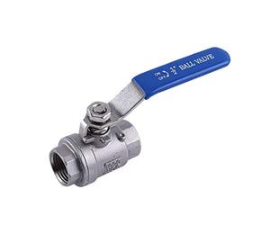 Akozon Válvula De Bola, 1/2 '' Npt Puerto Completo Palanca Giratoria De 2 Vías Acero Inoxidable Ss304 Válvula De Bola Dos Piezas Wog1000
