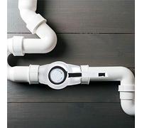 Akozon Válvula de Cierre en ángulo con Válvula Recta G1/2 Pulgadas, de Control de Cobre para Baño y Cocina, Ajuste Universal de Fácil Instalación