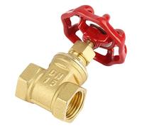 Akozon Válvula de Compuerta de Latón DN15 BSPP G1/2 Válvula de Compuerta Giratoria 232PSI para Agua, Aceite y Gas, de Cifrada Tipo Perilla de Latón DN15 BSPP G1/2 de Giratoria 232PSI para Agua,