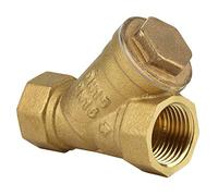 Akozon Válvula de Filtro de Latón, 1/2" BSPP Rosca Hembra DN15 Y Tipo Tubo de Manguera Conector para Agua Aceite Separación