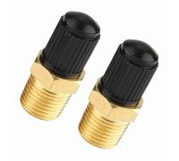 Akozon Válvula de Llenado de Tanque de Compresor de Aire de Latón NPT de 2 uds., 1/8 ", Regulación de Presión Confiable para un Rendimiento Mejorado