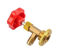 Akozon Válvula de Perforación para Lata de Refrigerante, Interfaz de Salida del Reino Unido de 11 Mm, Válvula de Acondicionamiento para Aire Acondicionado de Automóvil y Refrigerador Doméstico,