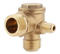 Akozon Válvula de retención de latón rosca macho compresor de aire de latón 90 grados Valvula de Retencion Aire Rrecambios de la válvula de retención 20 * 19 * 10 mm