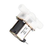 Akozon Válvula Electromagnética de Plástico DC12V OD12mm Interruptor de Flujo de Entrada de Agua Normalmente Cerrado, OD 12mm Interruptor Electromagnético Normalmente Cerrado Válvula Solenoide del