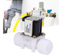 Akozon Válvula Solenoide Eléctrica de Plástico G3/4 NC Válvula de Entrada de Agua Normalmente Cerrada, CC 24 V, Larga Vida útil Duradera, de Control de Agua Confiable para Uso Doméstico e Industrial
