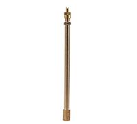 Akozon Vástago de válvula Poste de extensión Latón Auto Neumático Válvula de vástago Poste de extensión Tapones Extensor Diámetro Recto Adaptadores de extensión de válvula(140mm)