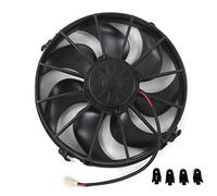 Akozon Ventilador Condensador Aire Acondicionado, Ventilador Extractor | Construcción de Plástico y Metal, Compatible con Buses y Camiones Pesados