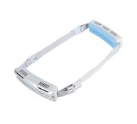 Akozon Ventilador de Cintura Portátil Ajustable con 3 Ajustes de Velocidad y Compresa de Hielo para Deportes Al Aire Libre-ventilador de Cinturón de Refrigeración Manos Libres Eficiente (gris-plata)