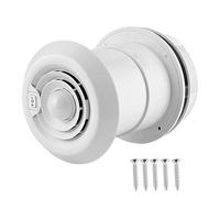 Akozon Ventilador de RV, ventilador de techo de 12V 5000R / min, rejilla de ventilación de techo de aire LED redonda para campistas, autocaravana, remolque, furgoneta