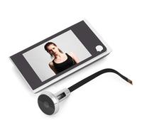 Akozon Visor de Mirilla LCD Digital de 3,5 Pulgadas, 120 Grados, Foto Visual, Ojo de Gato Electrónico, Cámara de Monitoreo Electrónico, Visor de Puerta LCD Digital de 3,5 Pulgadas, Mirilla con