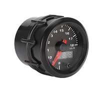 Akozon Voltímetro LED de 7 Colores para Automóvil Pantalla de Medidor de Voltaje Digital de 2 Pulgadas y 52 Mm Modificada - Automotriz/Reemplazo/Iluminación y Electricidad/Eléctr