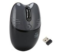 Akozon Wireless Mouse BT5.1 y 2.4GHz Modo Dual, Silencioso, dpi Ajustable, Sueño Automático, Ideal para Uso de la Oficina, la Escuela y el Hogar (Gris Oscuro)