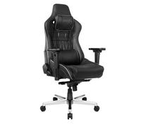 AKRacing Gaming Chair Master Pro Deluxe Silla, Piel de Vacuno, Negro, Ancho