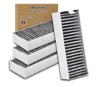 Akranini 4 Filtros de Carbón Activado Recambios - Compatible con Siemens HZ9VRCR0, Bosch HEZ9VRCR0, Neff Z821VR0, Constructa CZ9VRCR0, Gaggenau CA282111, 9001563858, 9001421821 | 195x75x35 mm