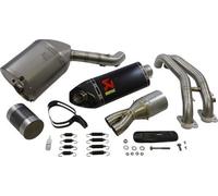 AKRAPOVIC Racing Linea Completo Escape Sistema - 2/1 Cabecera - Carbono Fibra