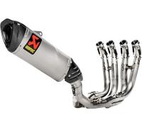 AKRAPOVIC Racing Linea Completo Escape Sistema - 4/2/1 Cabezal - Titanio Muffler
