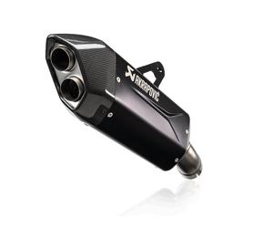 Akrapovic Slip-On Line Titanium Black Silenciador trasero, negro