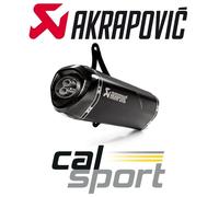 Silenciador trasero de línea deslizante Akrapovic, negro