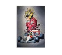 AKRHARWB Ayrton Senna - Póster de pared para habitación, vintage, elegante, pintura decorativa para sala de estar, dormitorio, póster estético, 40 x 60 cm, estilo sin marco