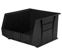 Akro-Mils 30270 AkroBins Plastic Storage Bins, Space-Saving Stackable Bins for Garage, Pantry, Craft Organization, 45.72 cm x 40.64 cm x 27.94 cm, Black, 3-Pack