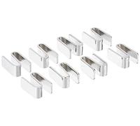 Akro-Mils AWSHOOK8PK - De conexión s gancho para sistema de estantes de alambre de cromo, 8-pack