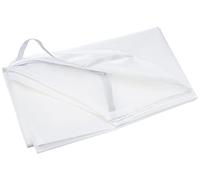 Akros 40210 - Sábana de Poliéster con 4 gomas elásticas, M (131 x 58 cm), Blanca