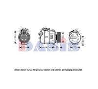 Compresor Aire Acondicionado Apto para BMW 3er E90 E93