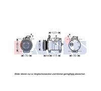AKS DASIS 851915N Compresor, aire acondicionado