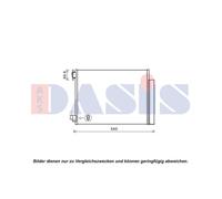 AKS DASIS Condensador Acondicionado Con Secadora para ca de Renault J5 _ Dacia
