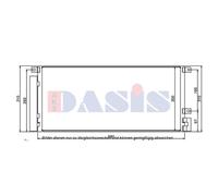 Aks Dasis Condensador Aire Acondicionado Con Secador Para Opel Mokka/Mokka X J13