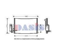 Aks Dasis Condensador Aire Acondicionado Klimatizador Para Opel Vectra B J96 31