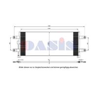 AKS DASIS Condensador Aire Acondicionado para Nissan Pathfinder IV R52